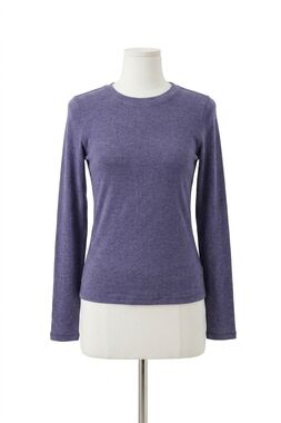 NEW BE COOL raina longsleeve crewneck top in blue